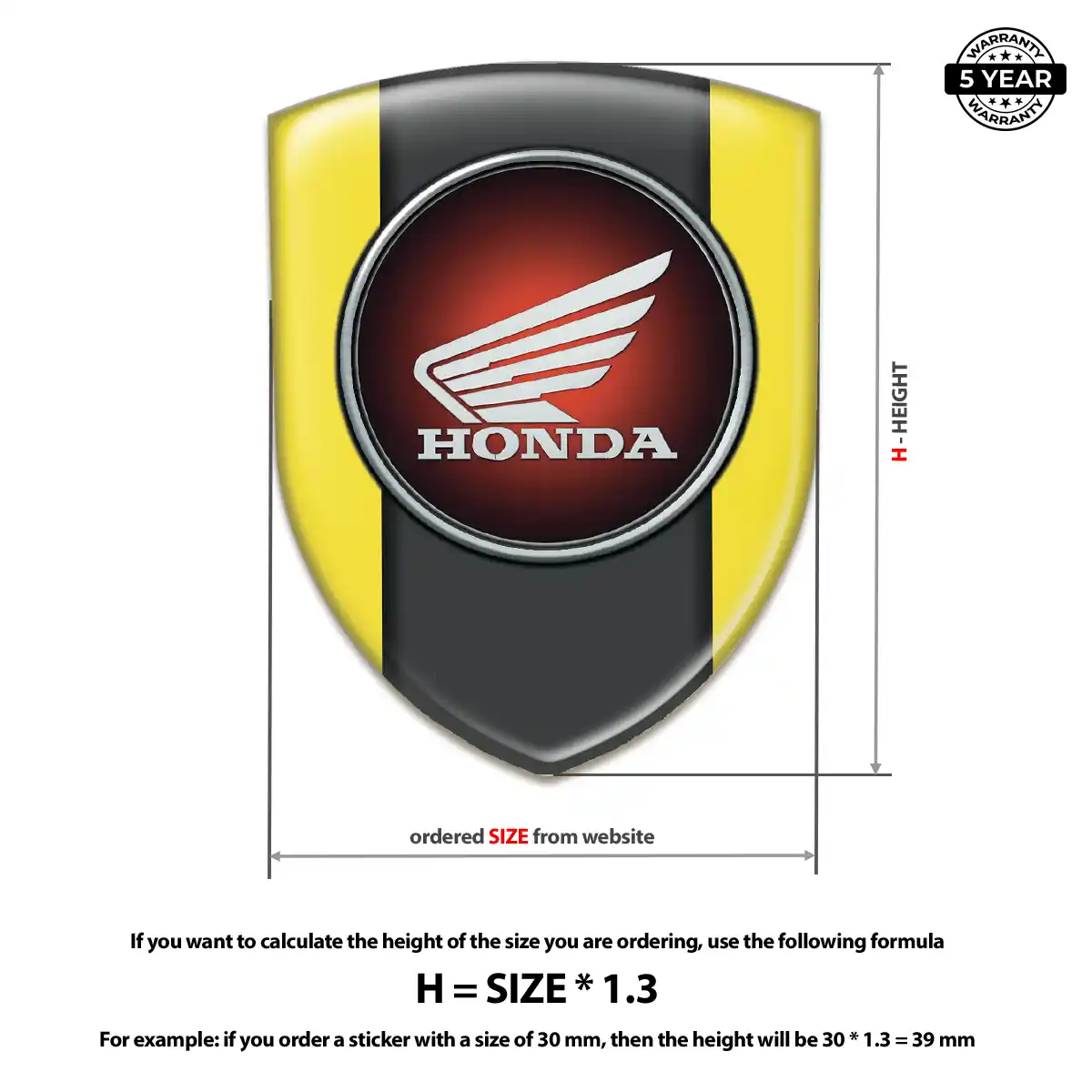 Honda Emblem Logo Badge Prime Quality