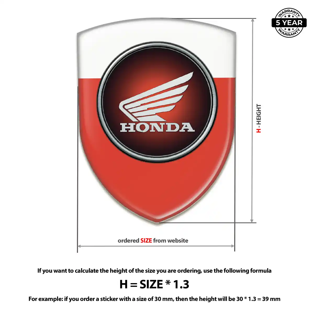 Honda Emblem Logo Badge Refined Design