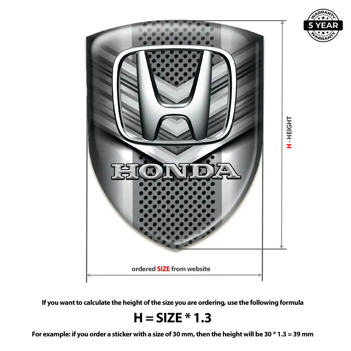 Honda Emblem Logo Interior Elegance