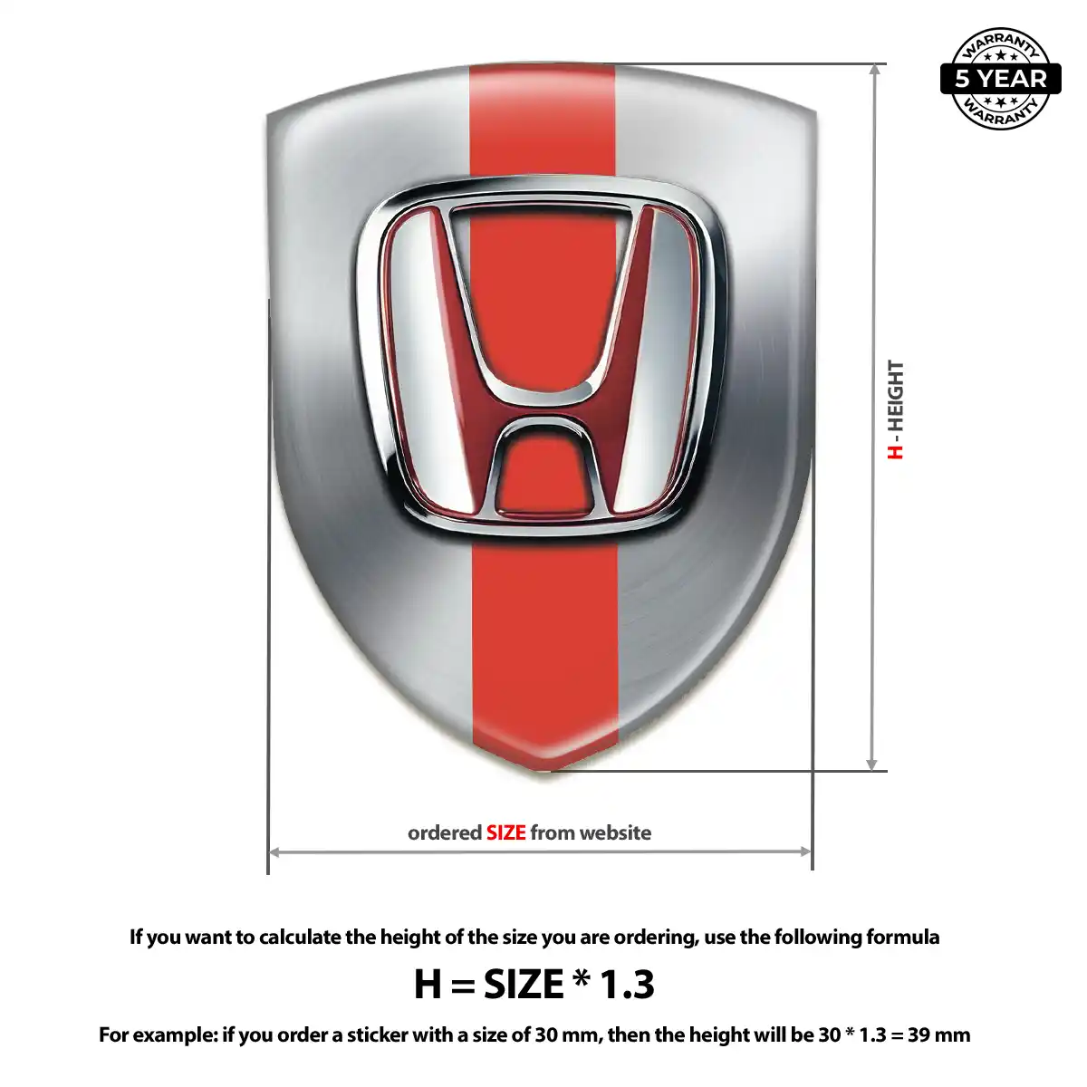 Honda Emblem Logo Noble Edition