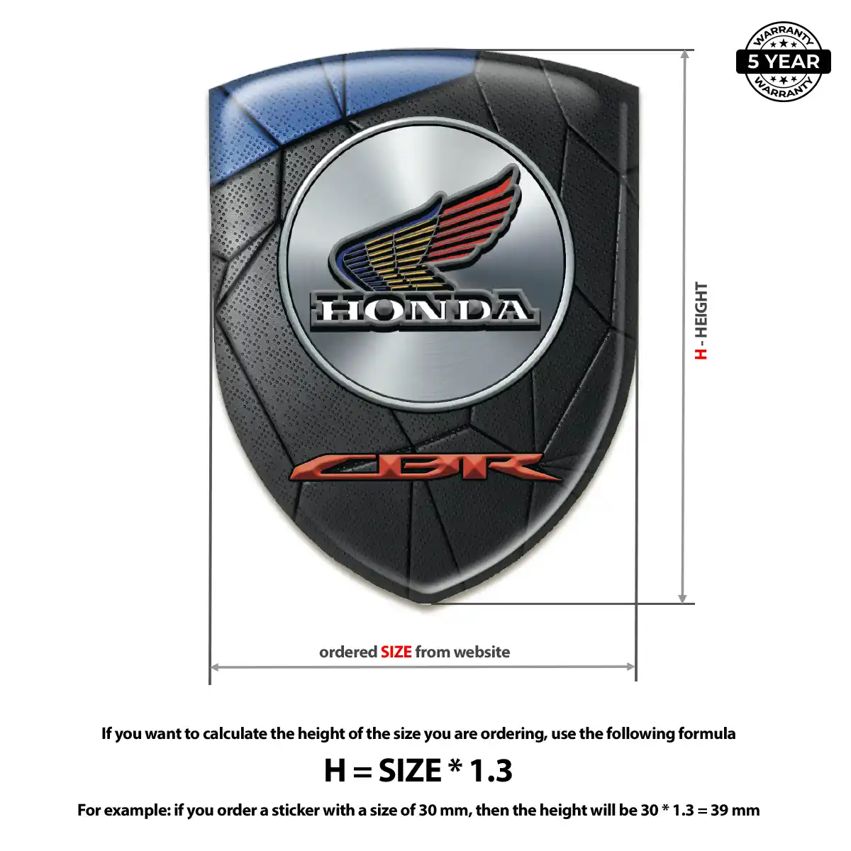 Honda Emblem Logo Outer Style
