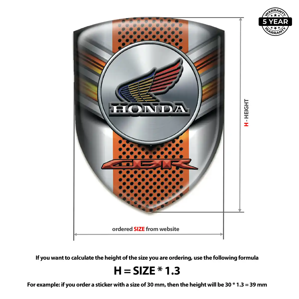 Honda Emblem Logo Resin Elite
