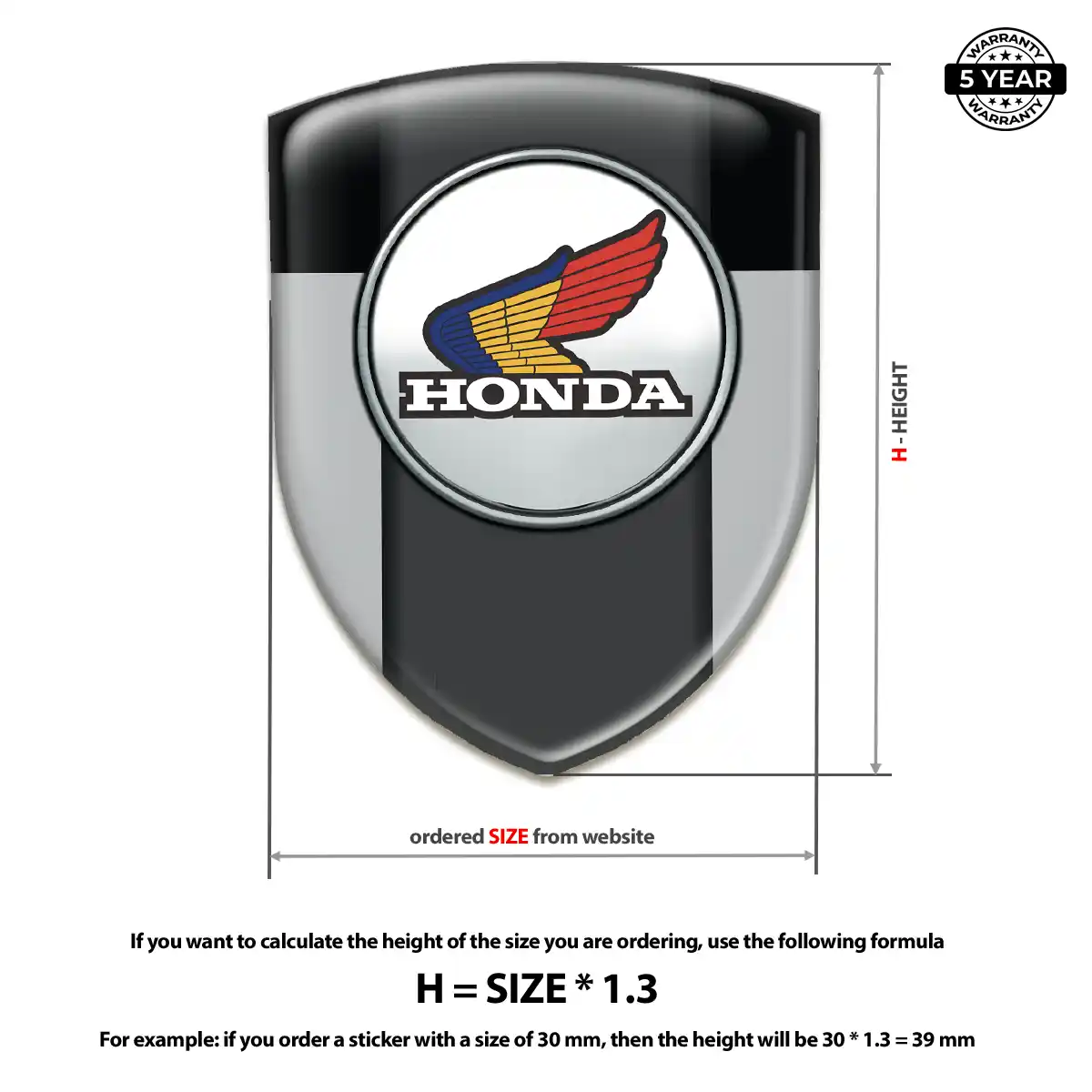 Honda Emblem Logo Superior Craft