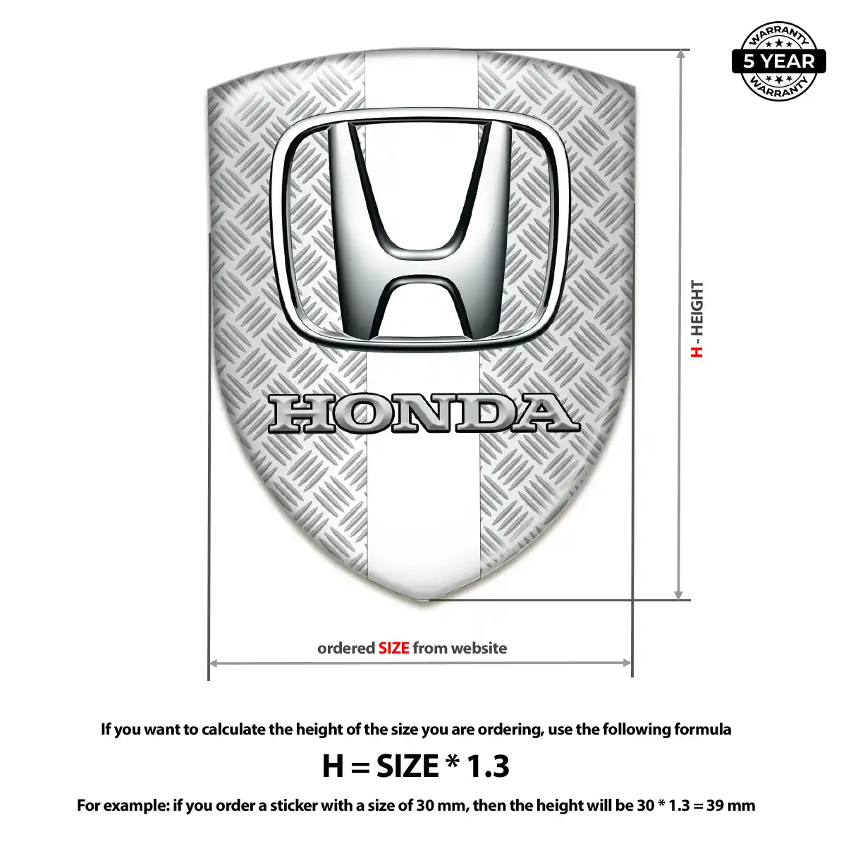 Honda Emblem Prime Quality