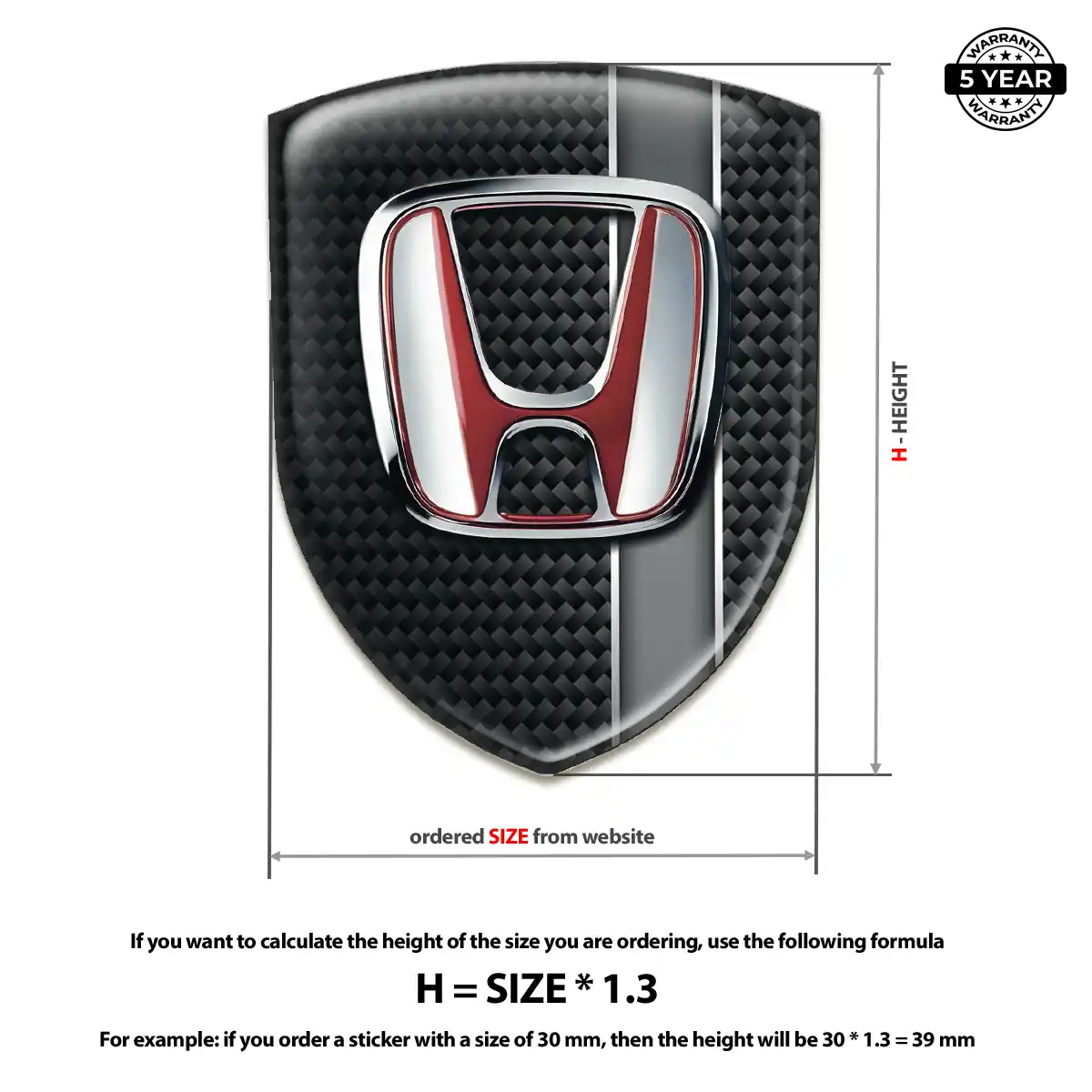 Honda Emblem Shield Exclusive Series