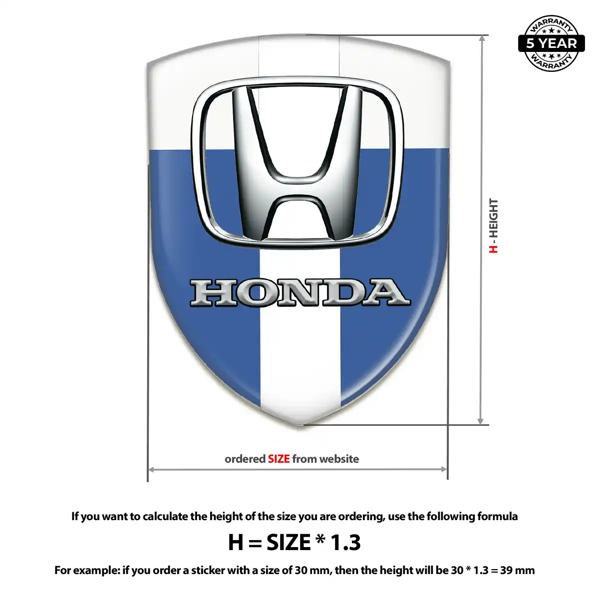 Honda Emblem Shield Exterior Luxe