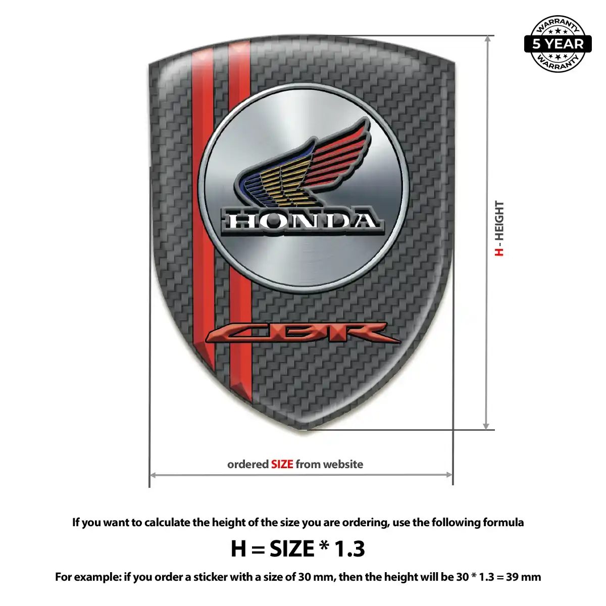 Honda Emblem Shield Opulent Line