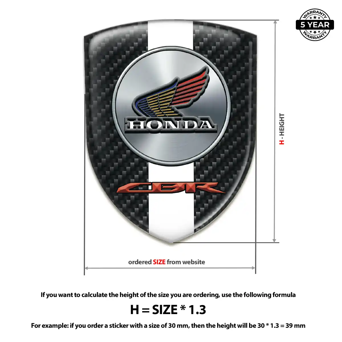 Honda Emblem Shield Prestige Line