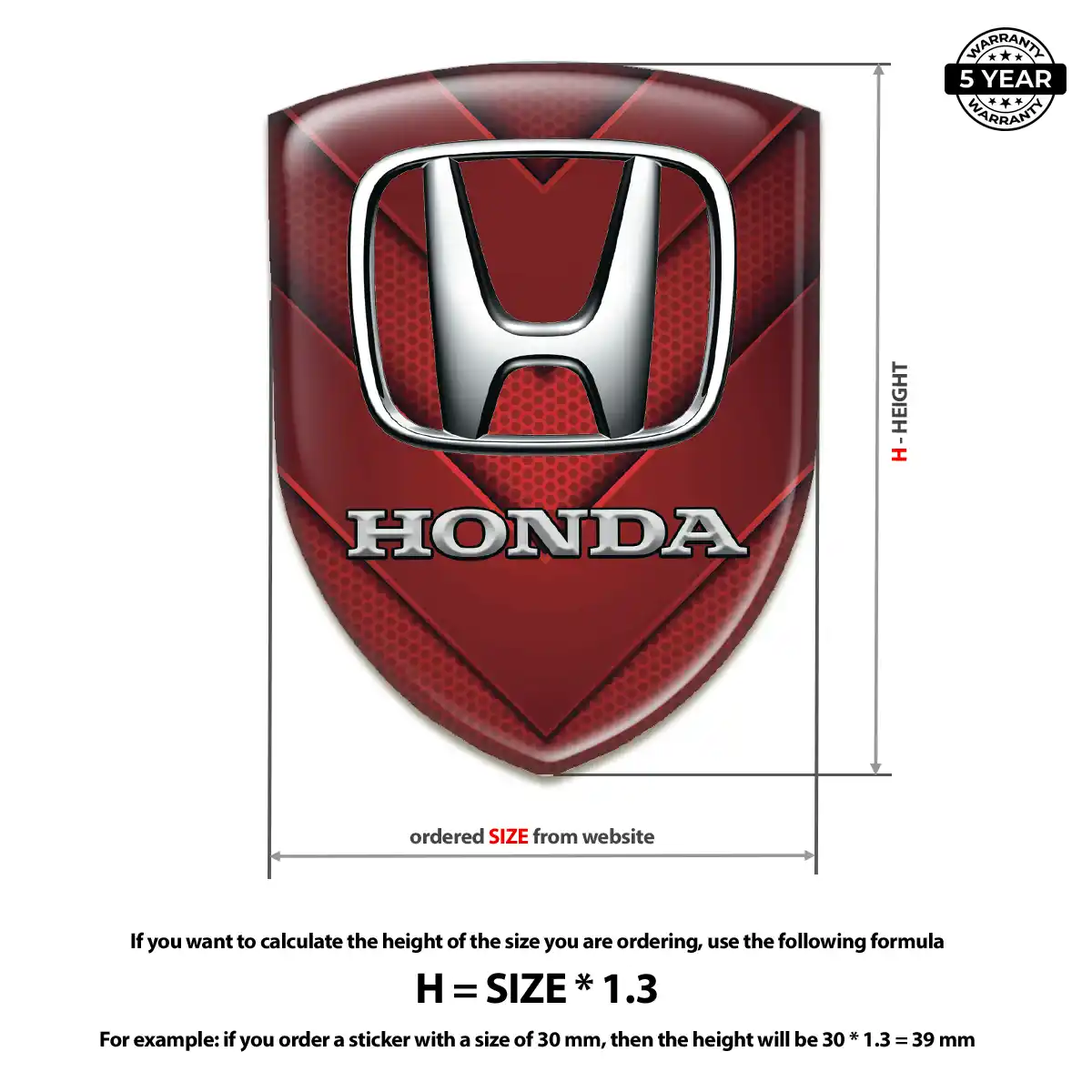Honda Emblem Shield Signature Grade