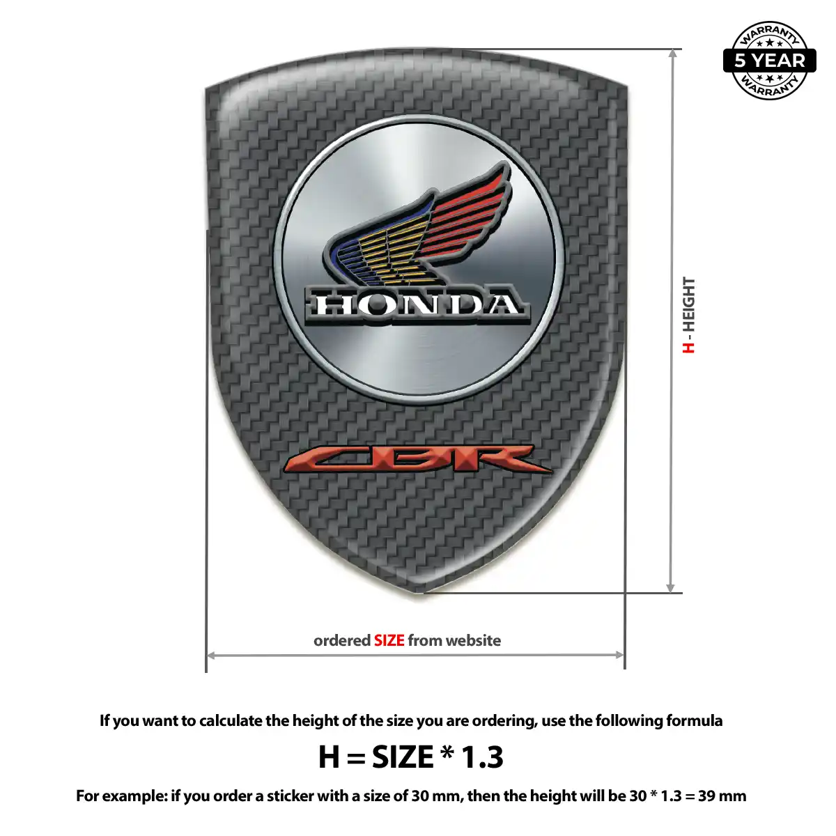 Honda Emblem Shield Sleek Style