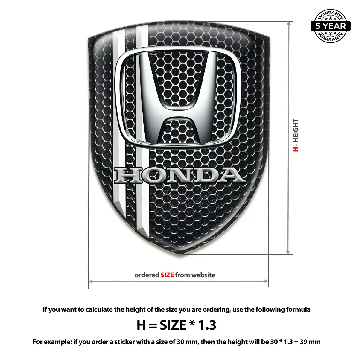 Honda Emblem Silicone Cabin Style