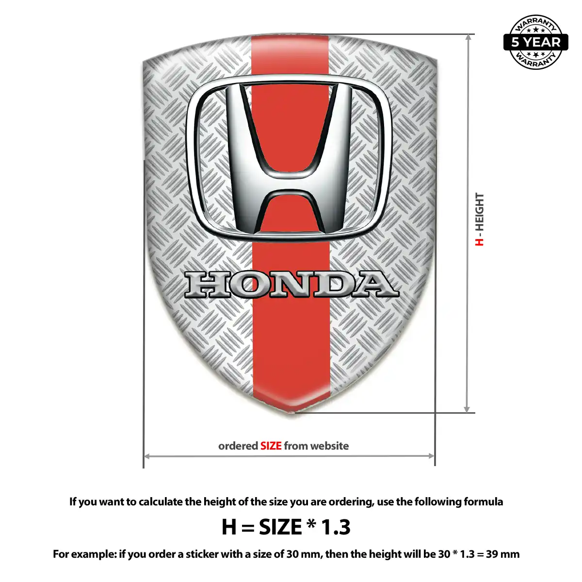 Honda Emblem Silicone Deluxe Edition