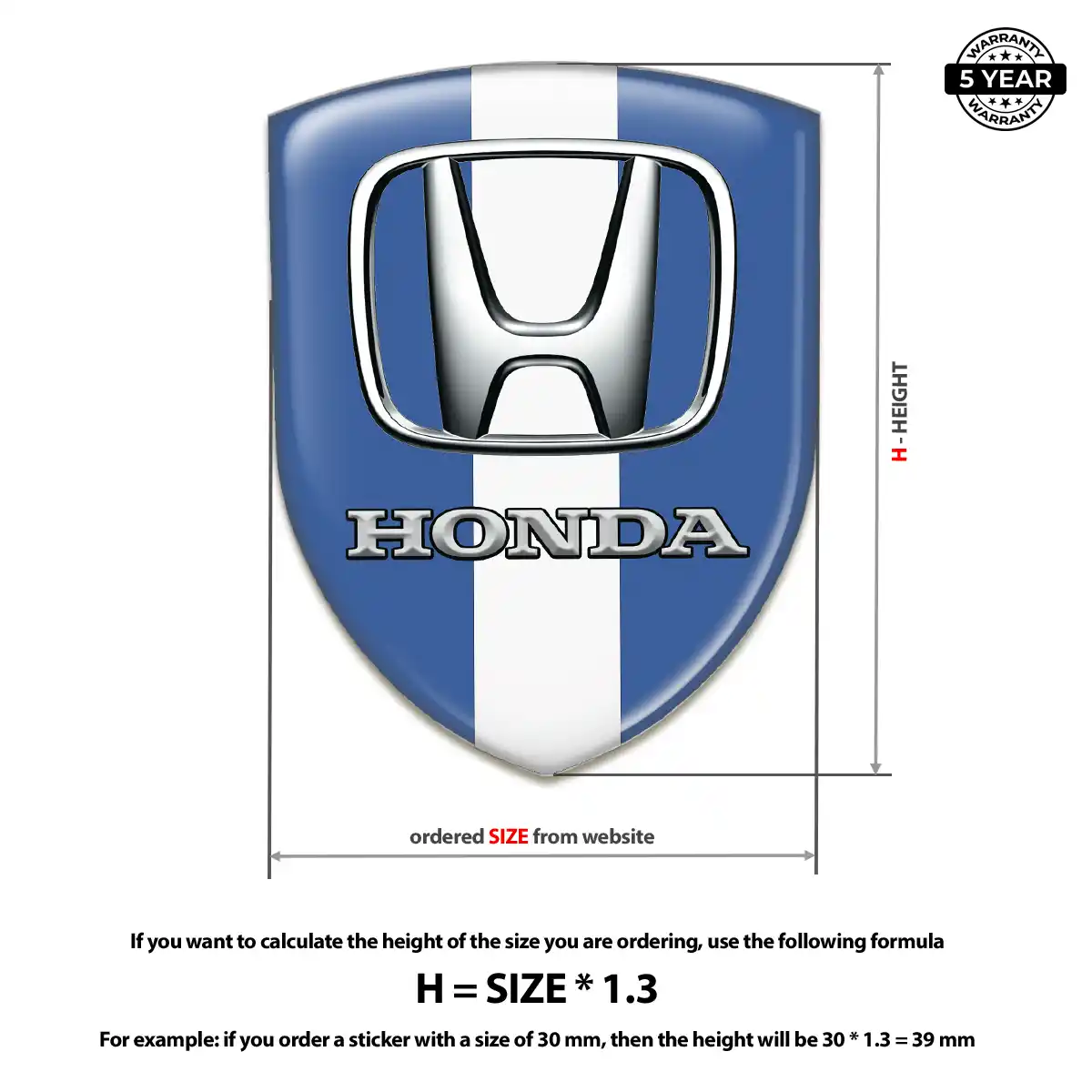 Honda Emblem Silicone Elite Edition