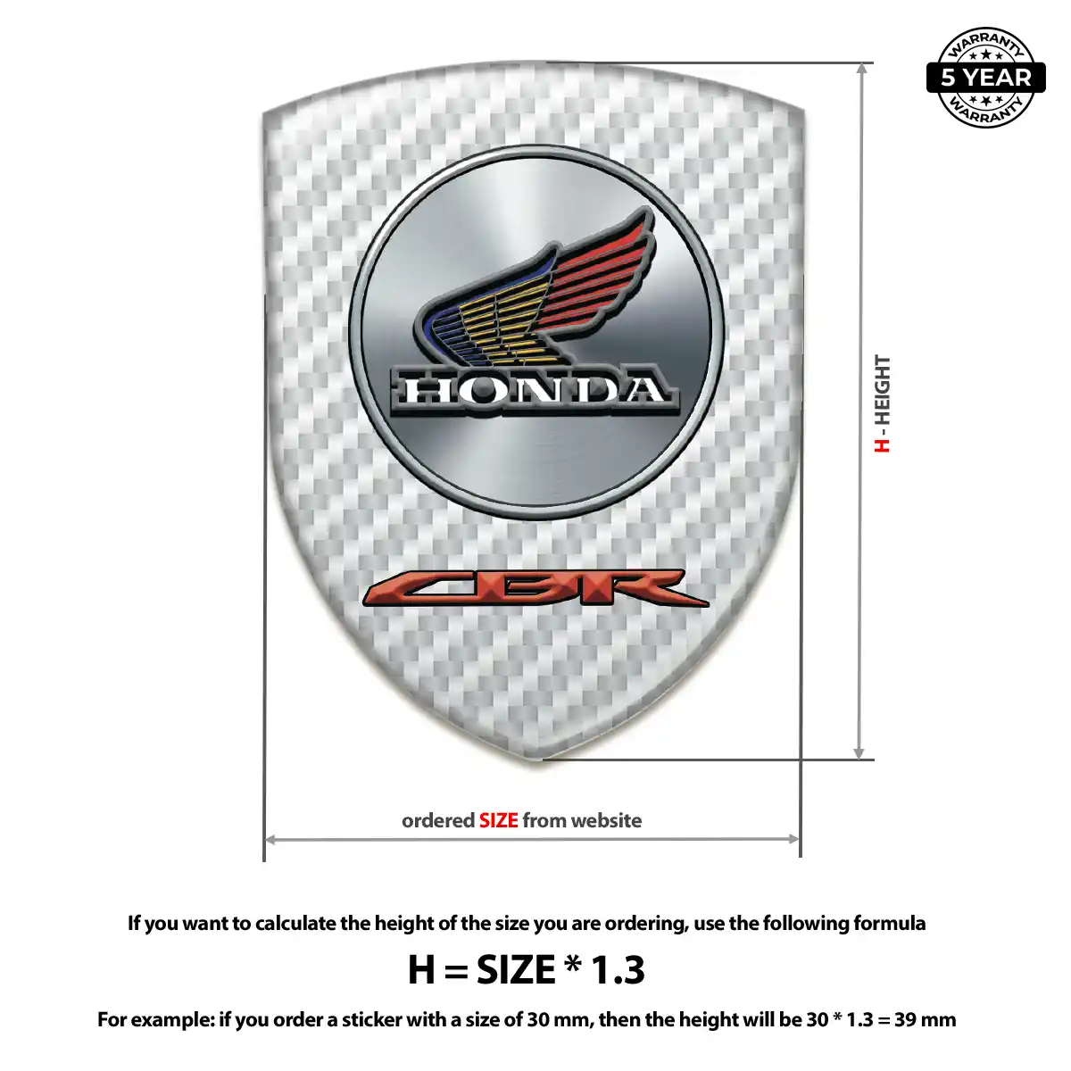 Honda Emblem Silicone Exterior Luxe