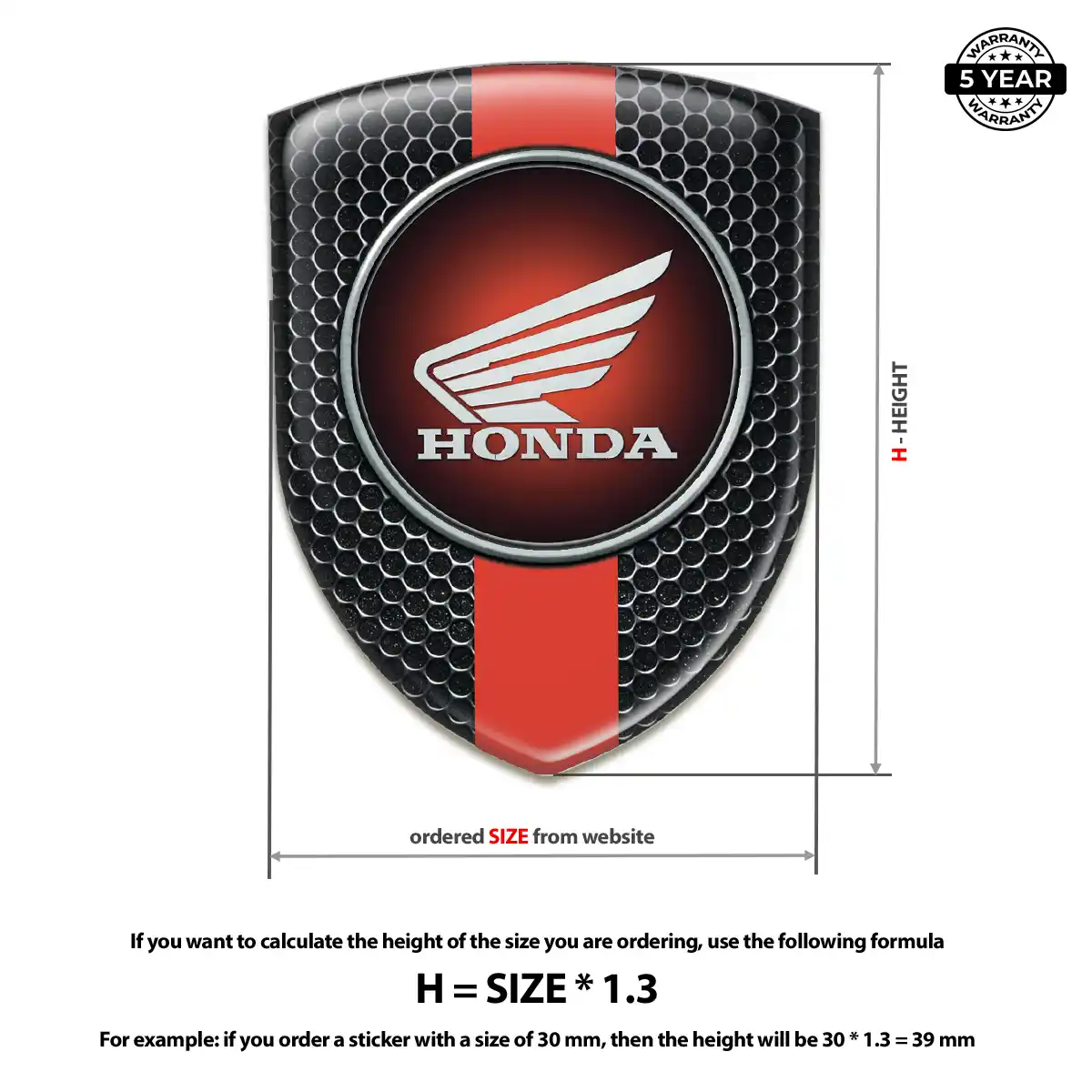 Honda Emblem Silicone Interior Elegance