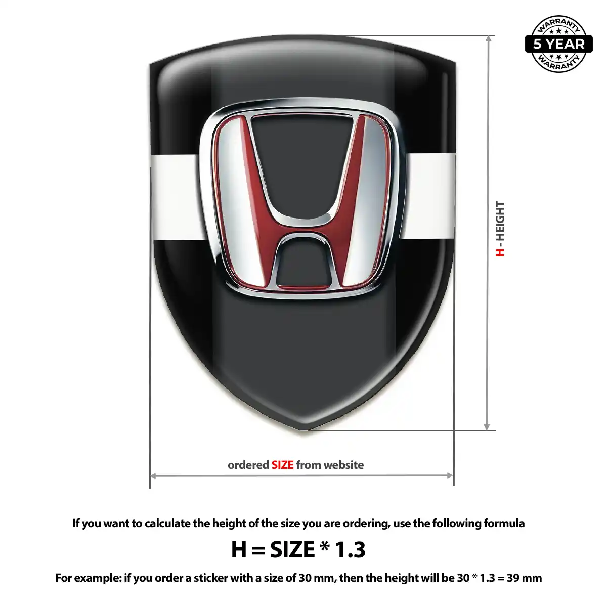 Honda Emblem Silicone Noble Edition