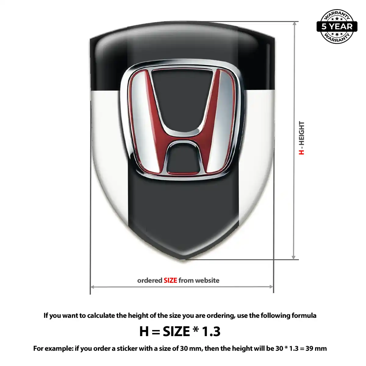 Honda Emblem Silicone Refined Design