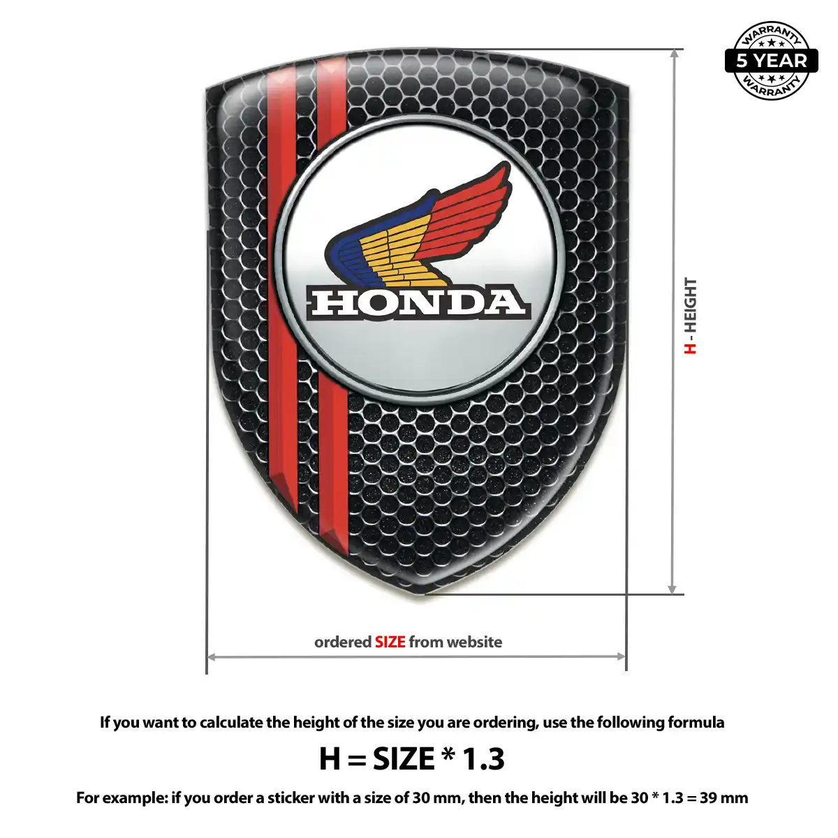 Honda Emblem Silicone Signature Grade