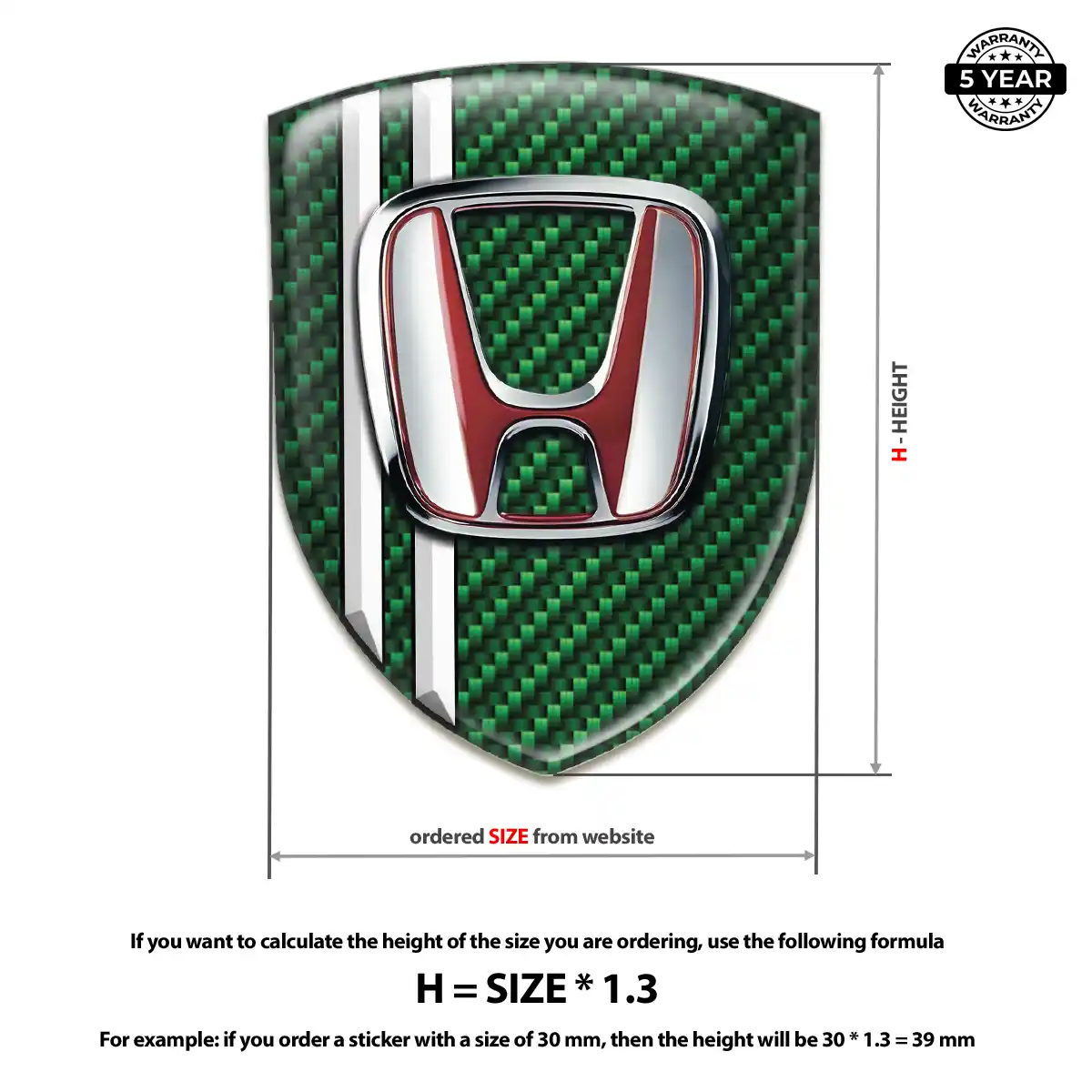 Honda Emblem Sleek Style