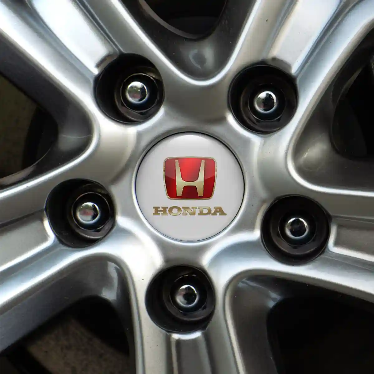 Honda Emblem Wheel Center Caps Premium Edition