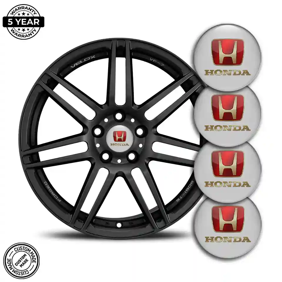 Honda Emblem Wheel Center Caps Premium Edition