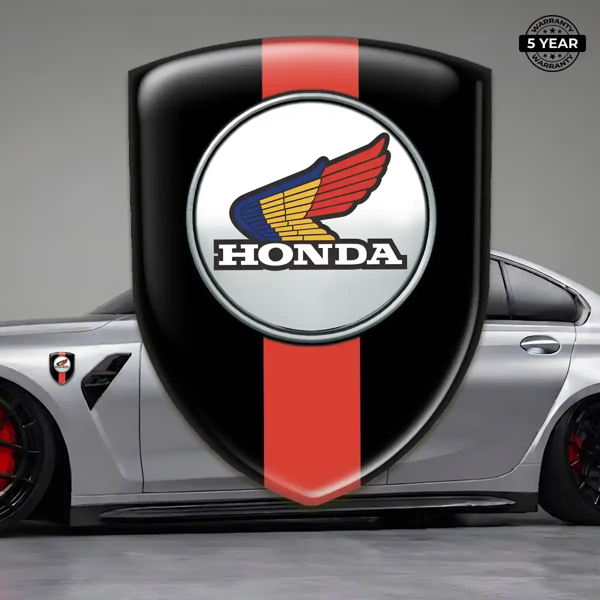 Honda Epoxy Domed Sticker Sleek Style