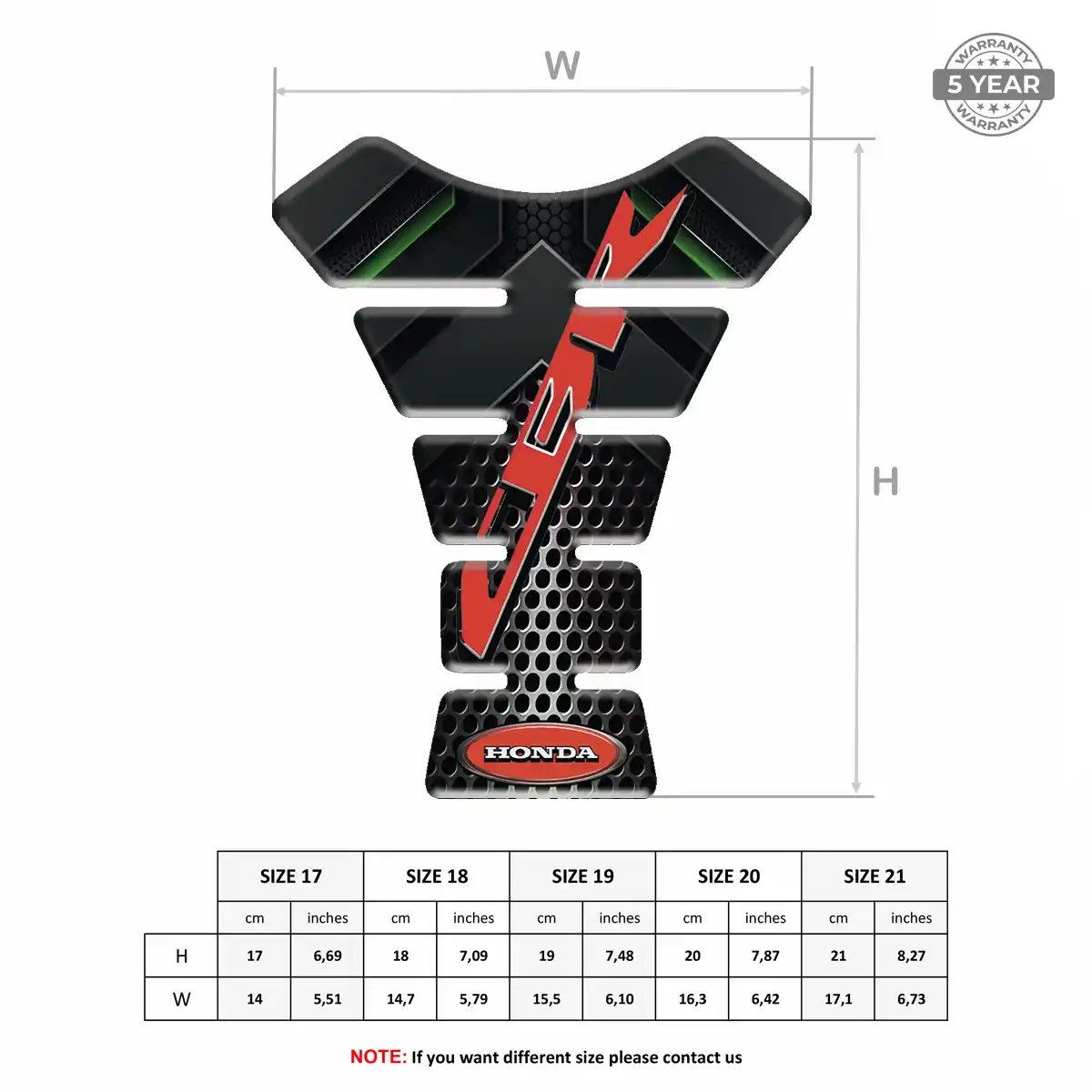 Honda Fuel Tank Pad Exclusive Series