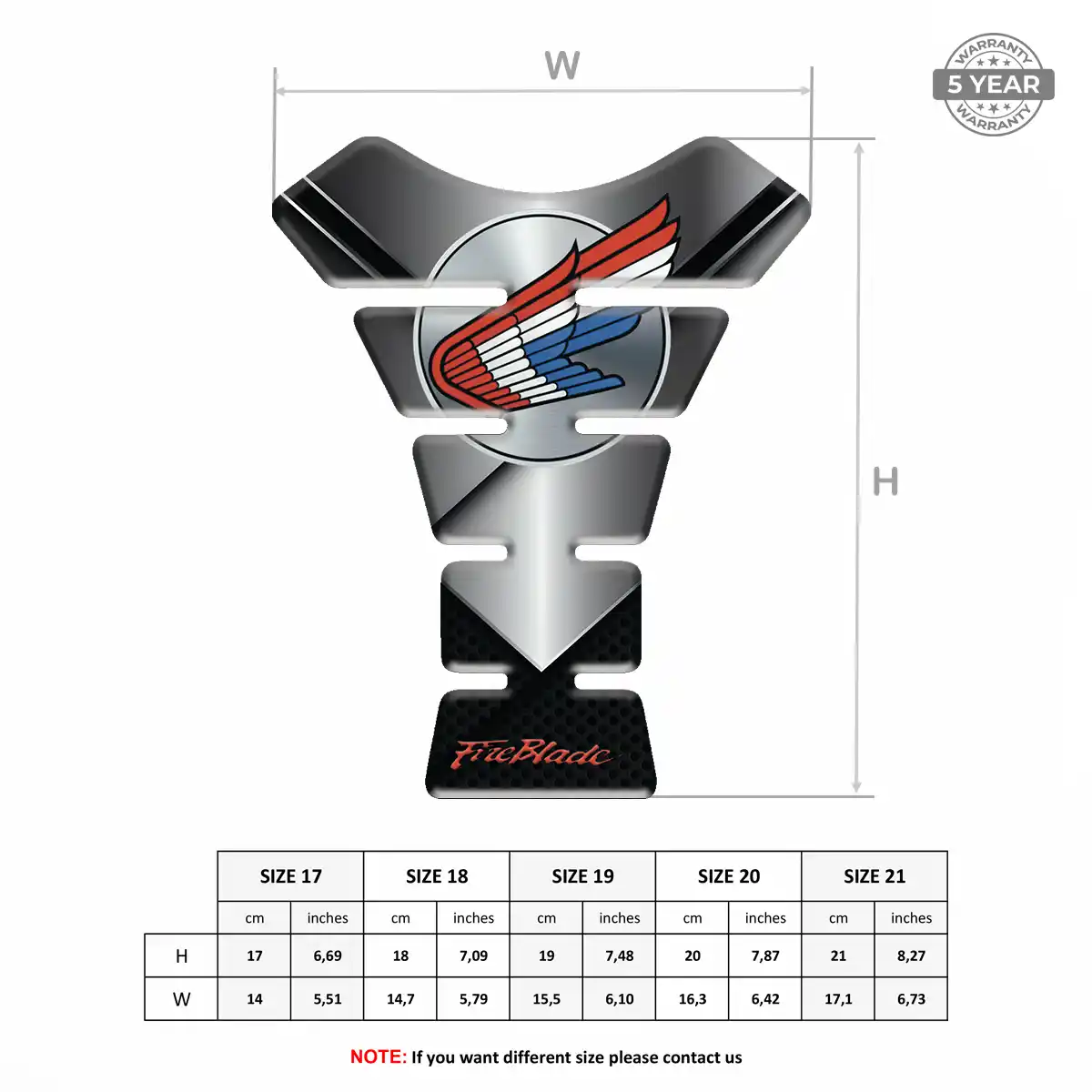 Honda Fuel Tank Pad Noble Edition