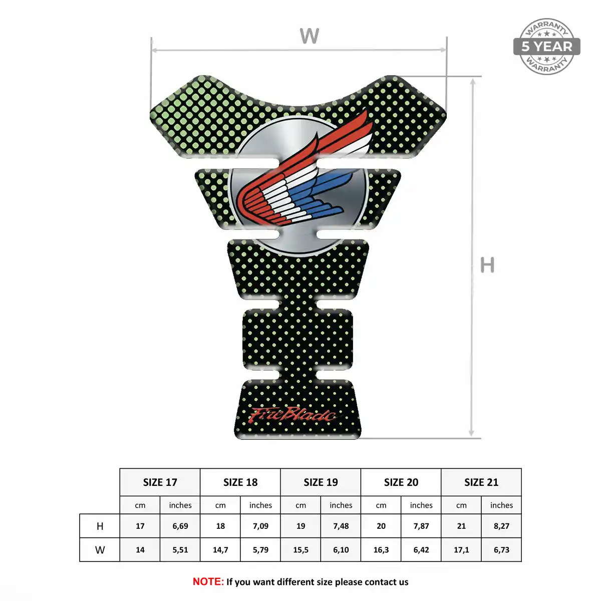 Honda Fuel Tank Protector Exclusive Series