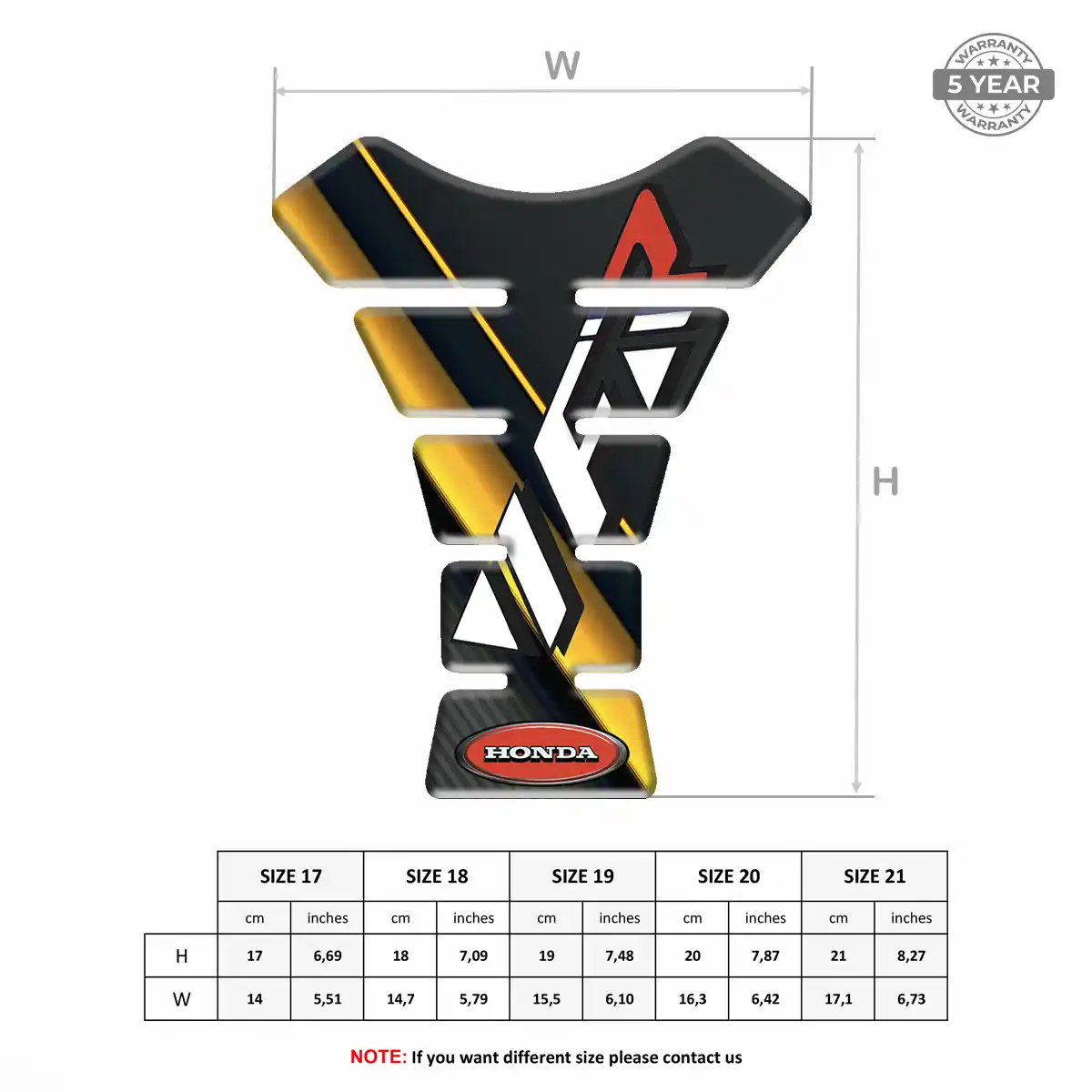 Honda Fuel Tank Protector Refined Design