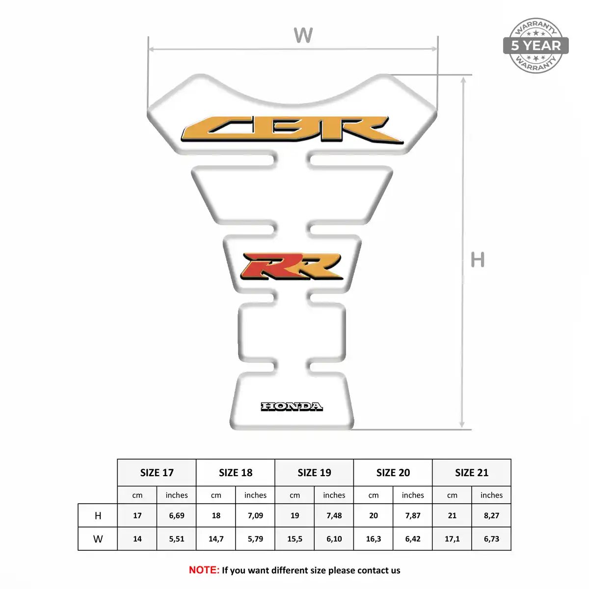 Honda Fuel Tank Protector Sleek Style