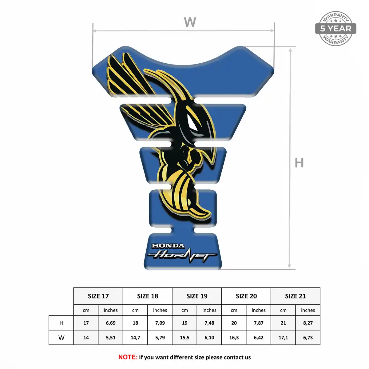 Honda Gas Tank Pad Deluxe Edition