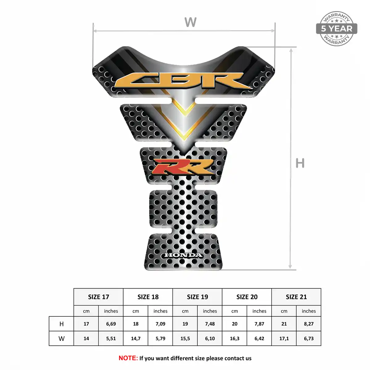 Honda Gas Tank Pad Noble Edition