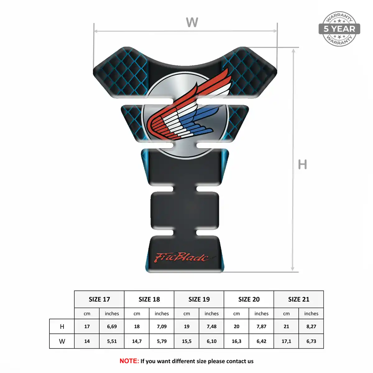Honda Gas Tank Pad Prestige Line