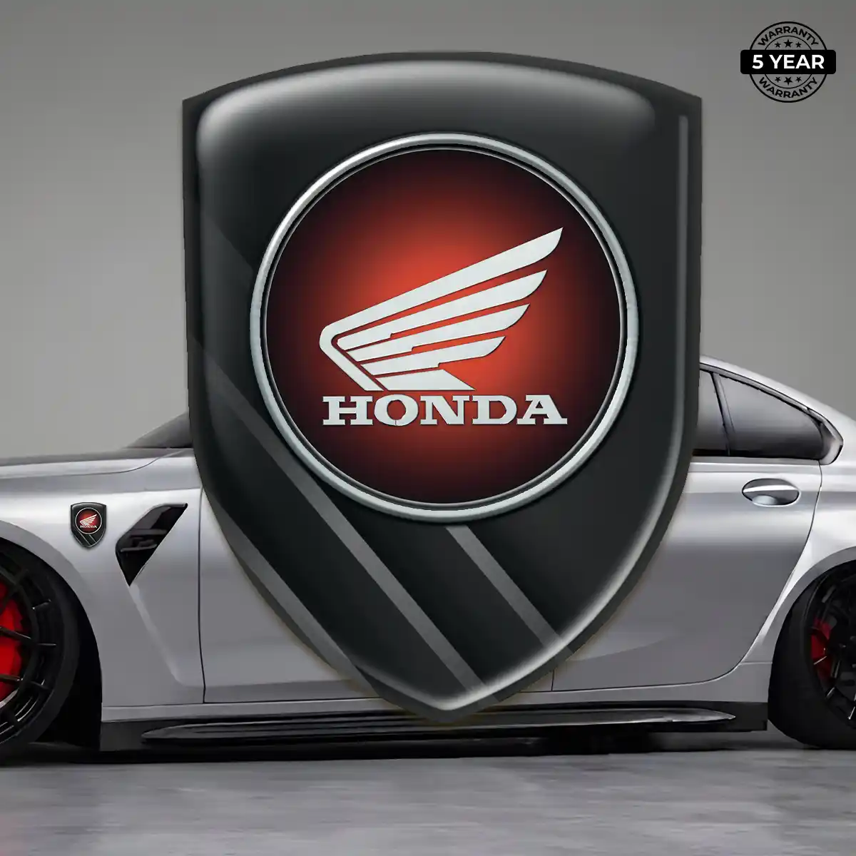 Honda Gel Emblem Sticker Premium Dome