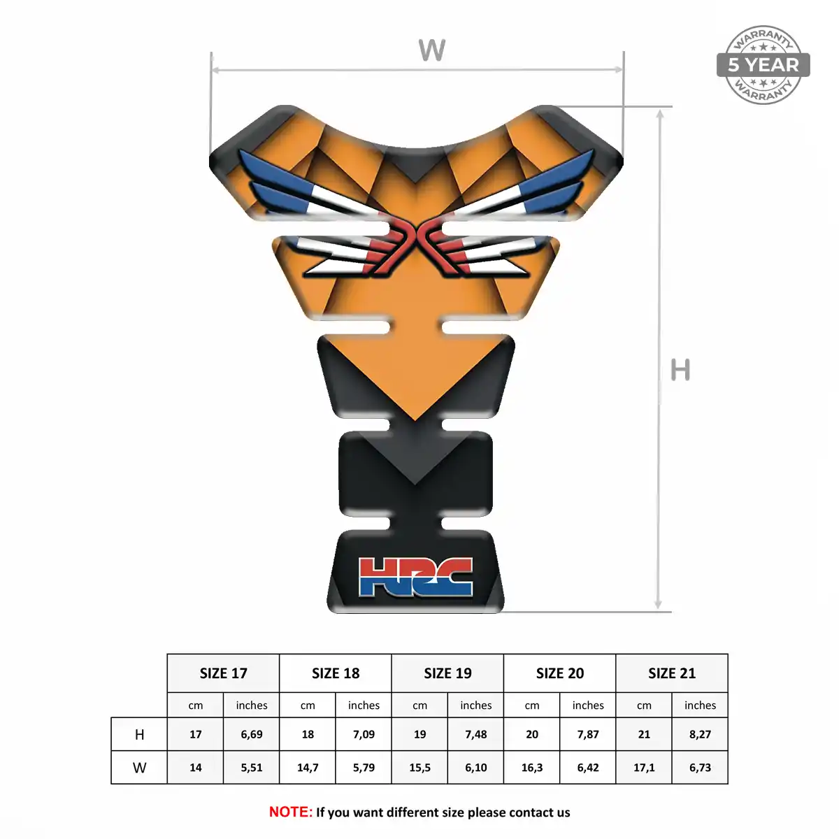 Honda Gel Tank Pad Refined Design