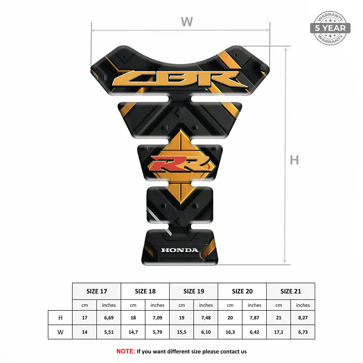 Honda Gel Tank Pad Signature Grade