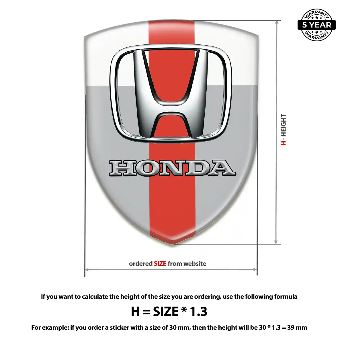 Honda Logo Badge Exclusive Series