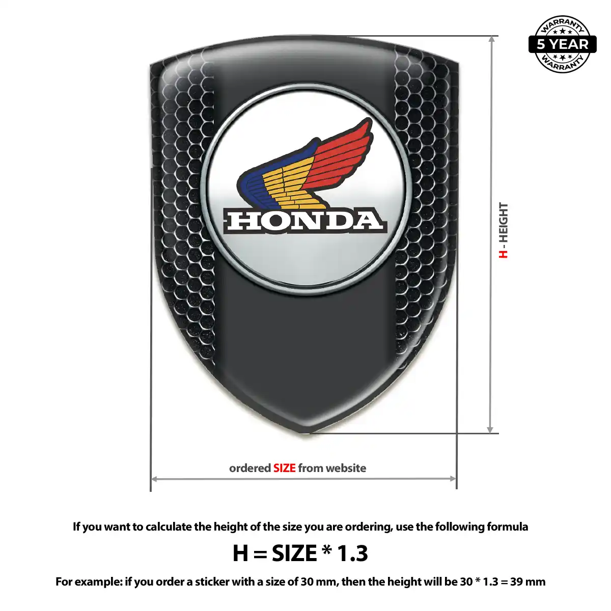 Honda Logo Badge Prime Quality
