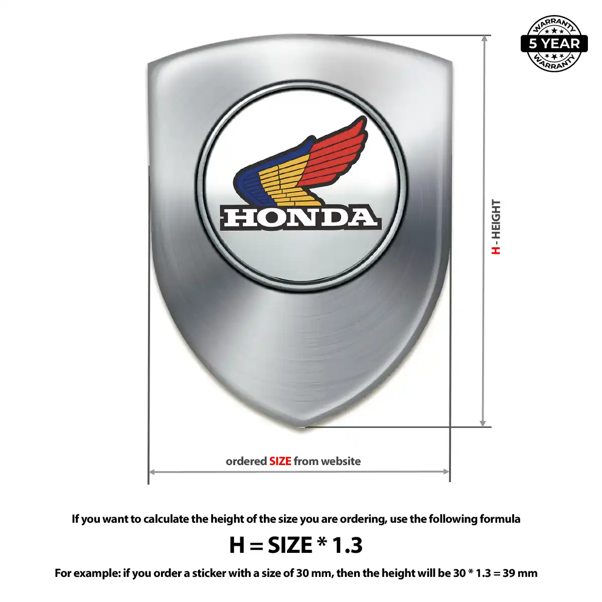 Honda Logo Badge Superior Craft