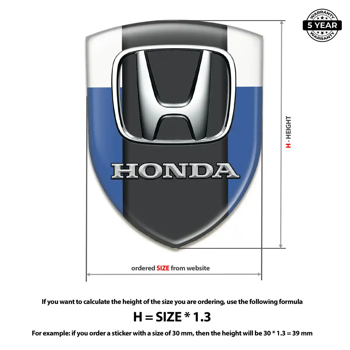 Honda Logo Emblem Interior Elegance