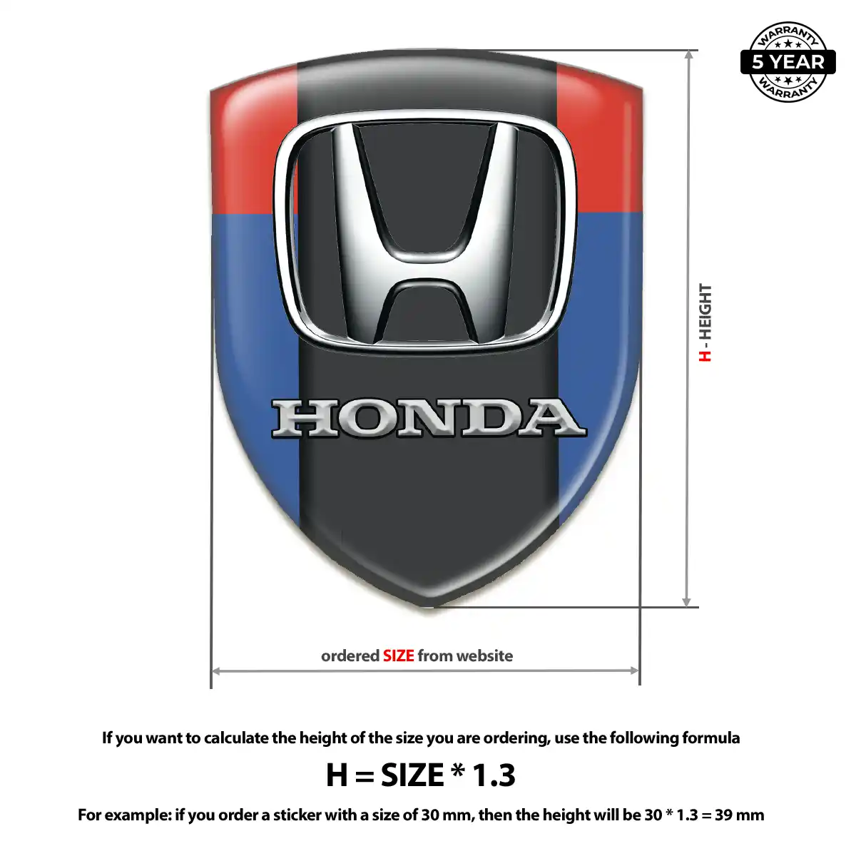 Honda Logo Emblem Interior Luxe