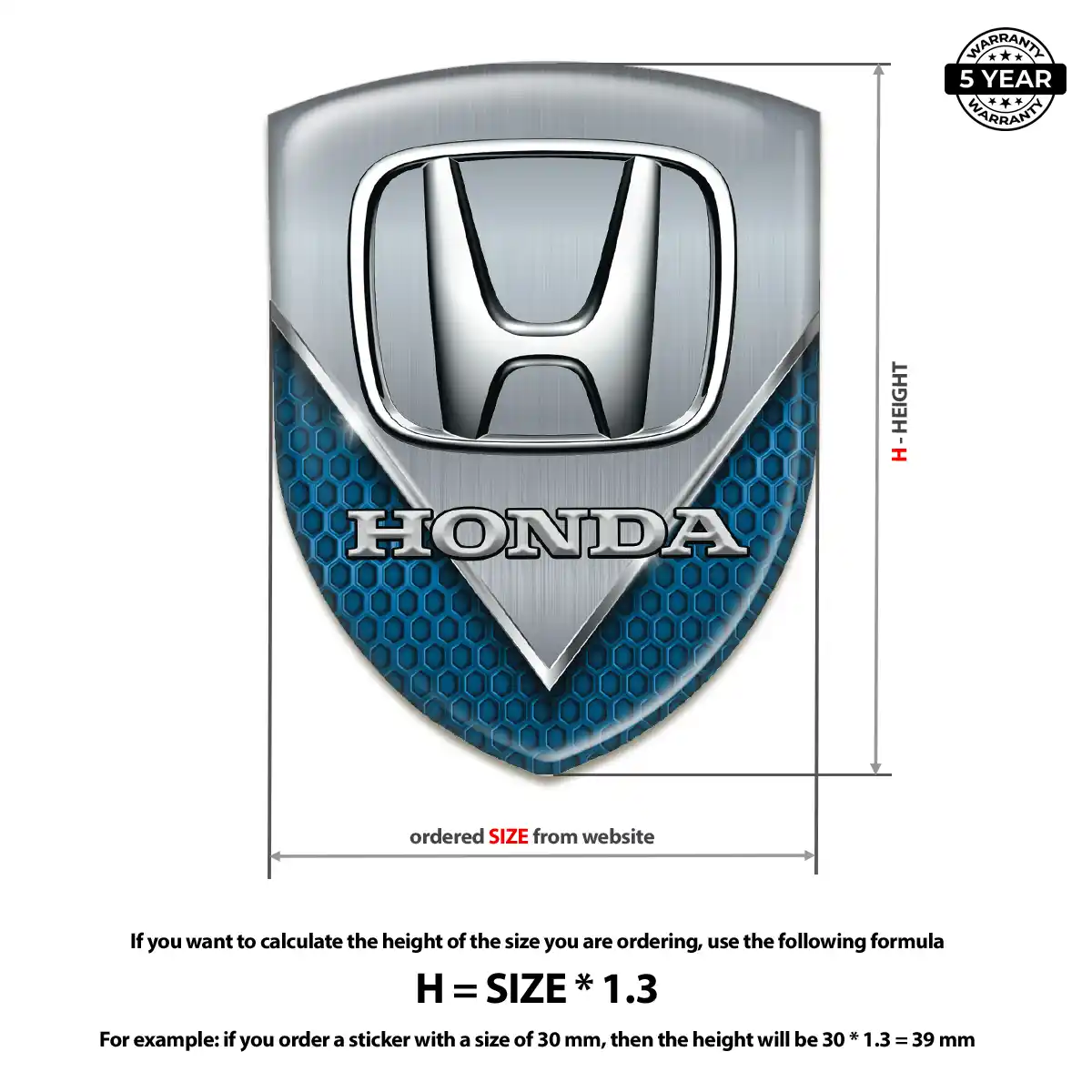 Honda Logo Emblem Prestige Line