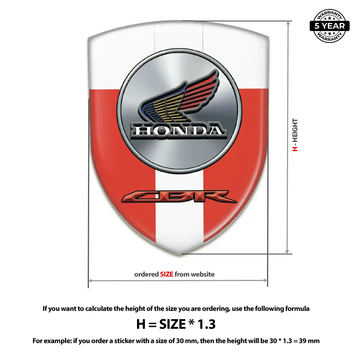 Honda Logo Sticker Elite Edition