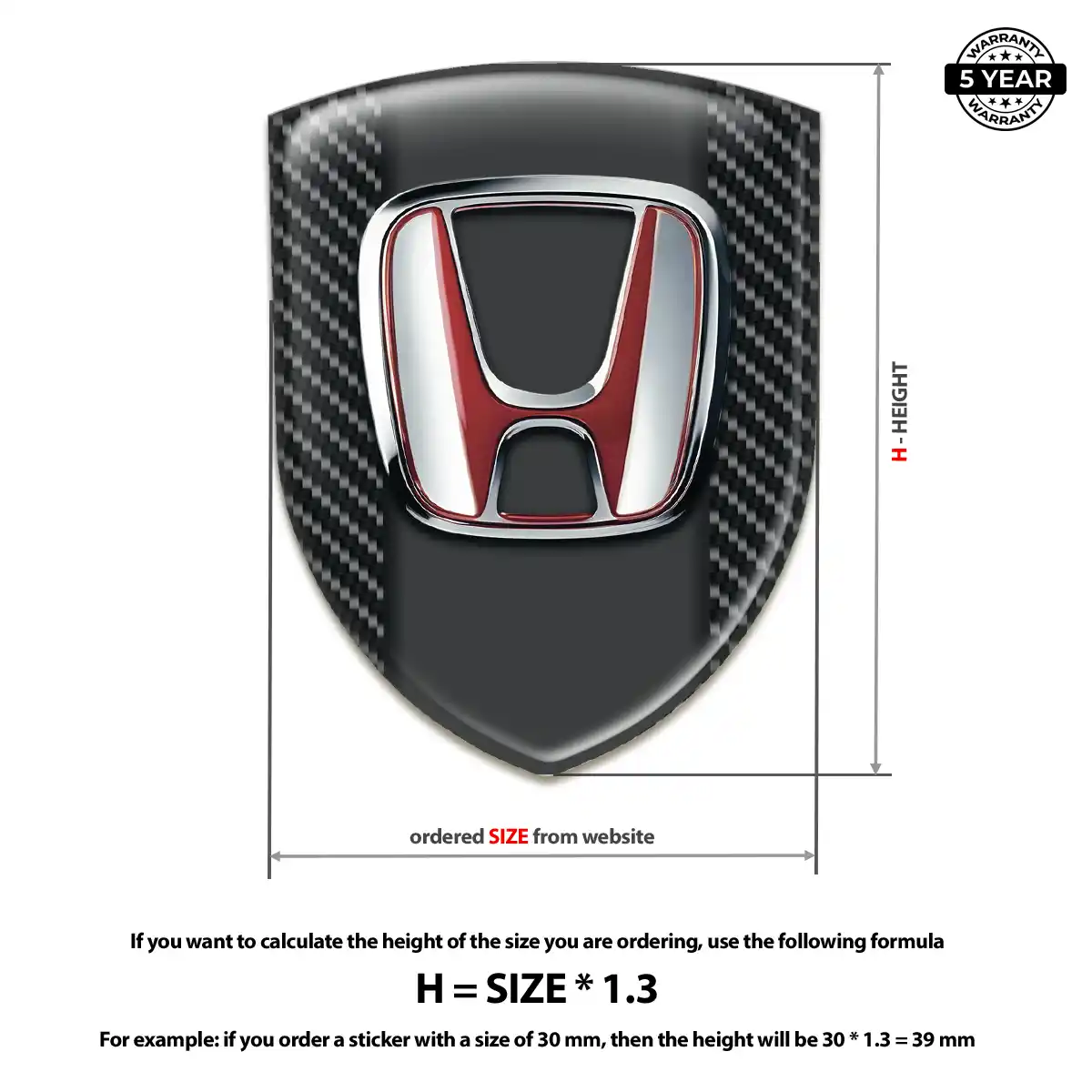 Honda Logo Sticker Exclusive Series