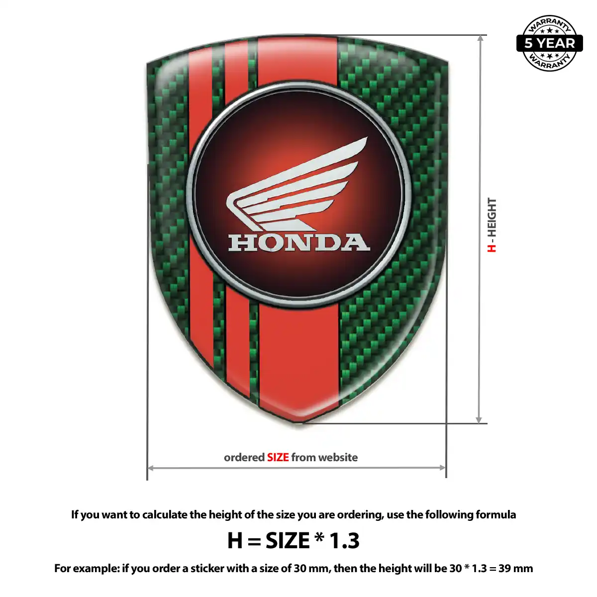 Honda Logo Sticker Sleek Style