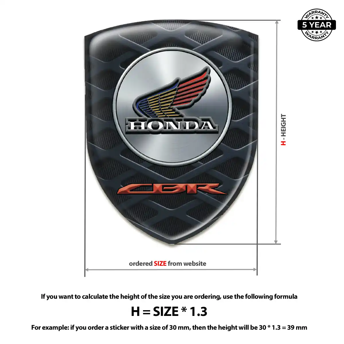 Honda Logo Sticker Superior Craft