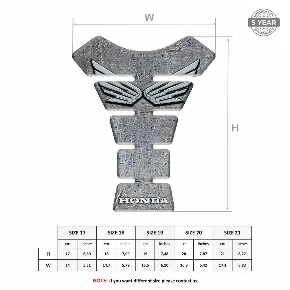 Honda Motorbike Tank Pad Noble Edition