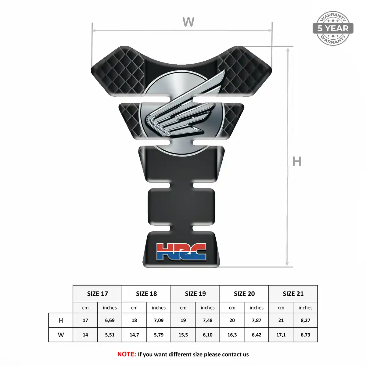 Honda Motorbike Tank Pad Signature Grade