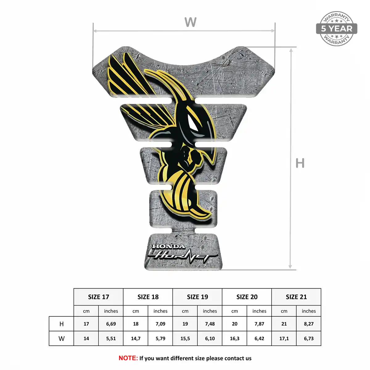 Honda Motorbike Tank Pad Superior Craft